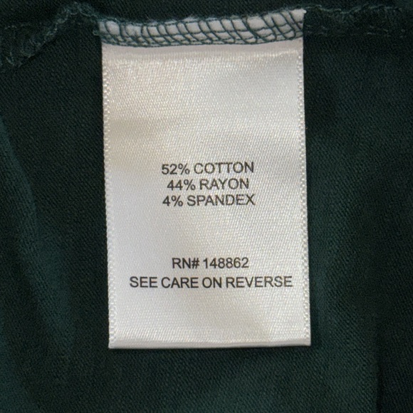 Torrid Super Soft Slub V-Neck Cinched Sleeve Tee Green - Picture 7 of 11